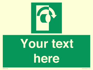 Custom Turn Clockwise Sign